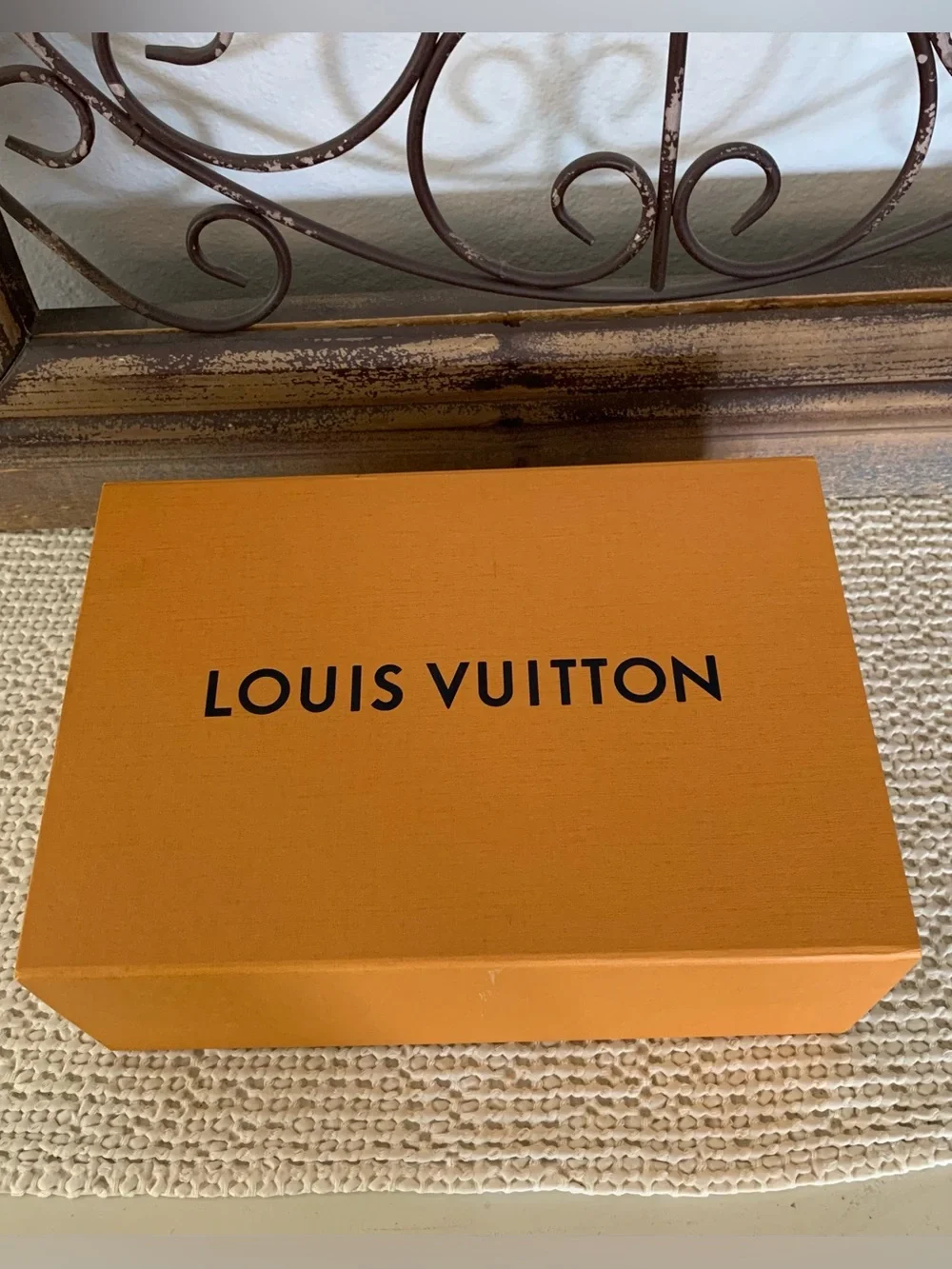 Authentic Louis Vuitton Orange Gift Box (empty) Medium Rectangle 12.25x8.5x4.75”